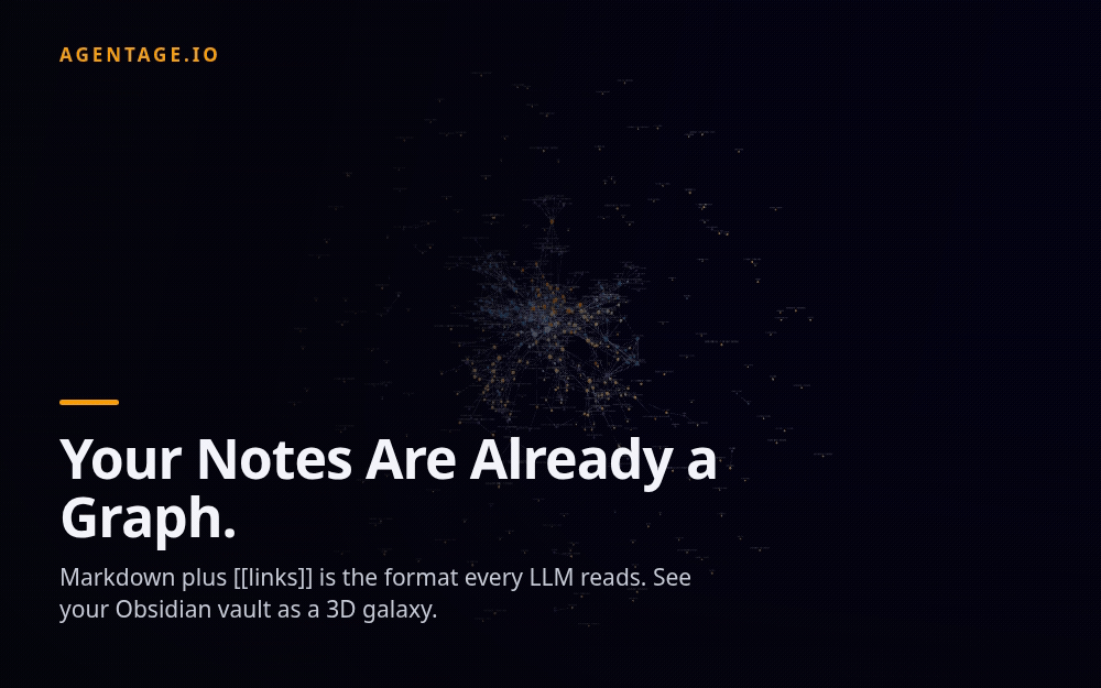 Your Notes Are Already a Graph. I Turned On the Lights.